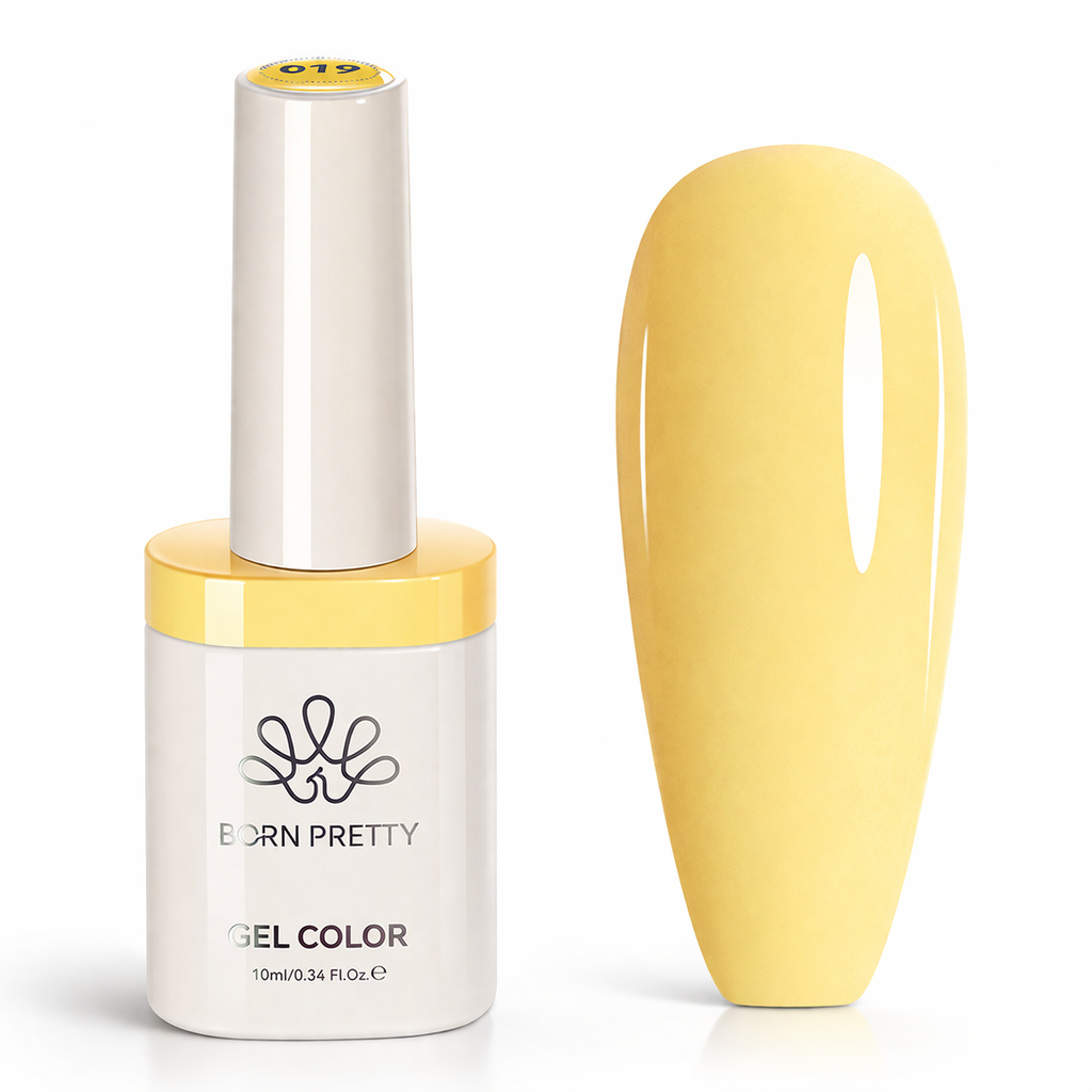 Vernis Semi-Permanent Jaune Pastel 019 – Couleur Lumineuse 10ml