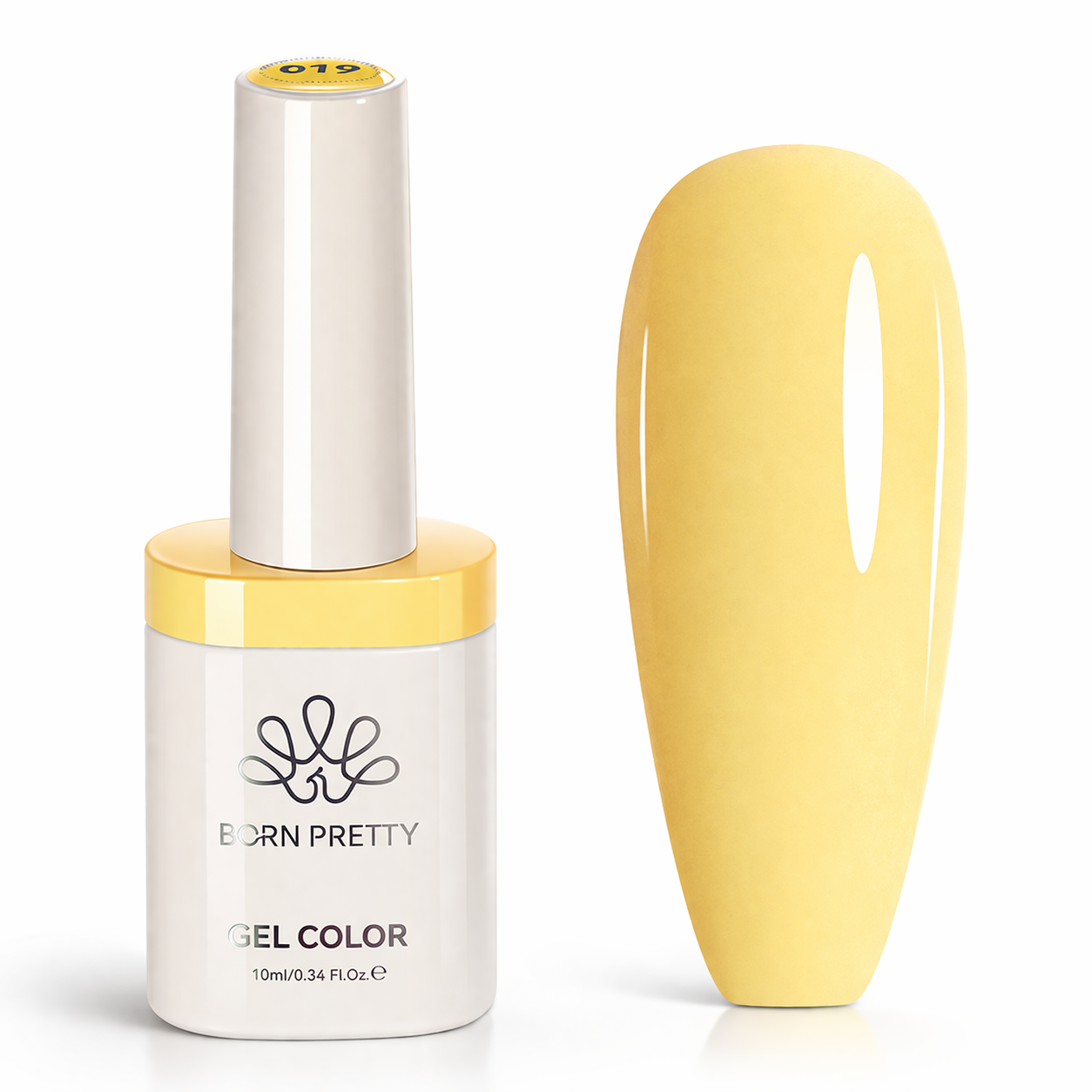 Vernis Semi-Permanent Jaune Pastel 019 – Couleur Lumineuse 10ml