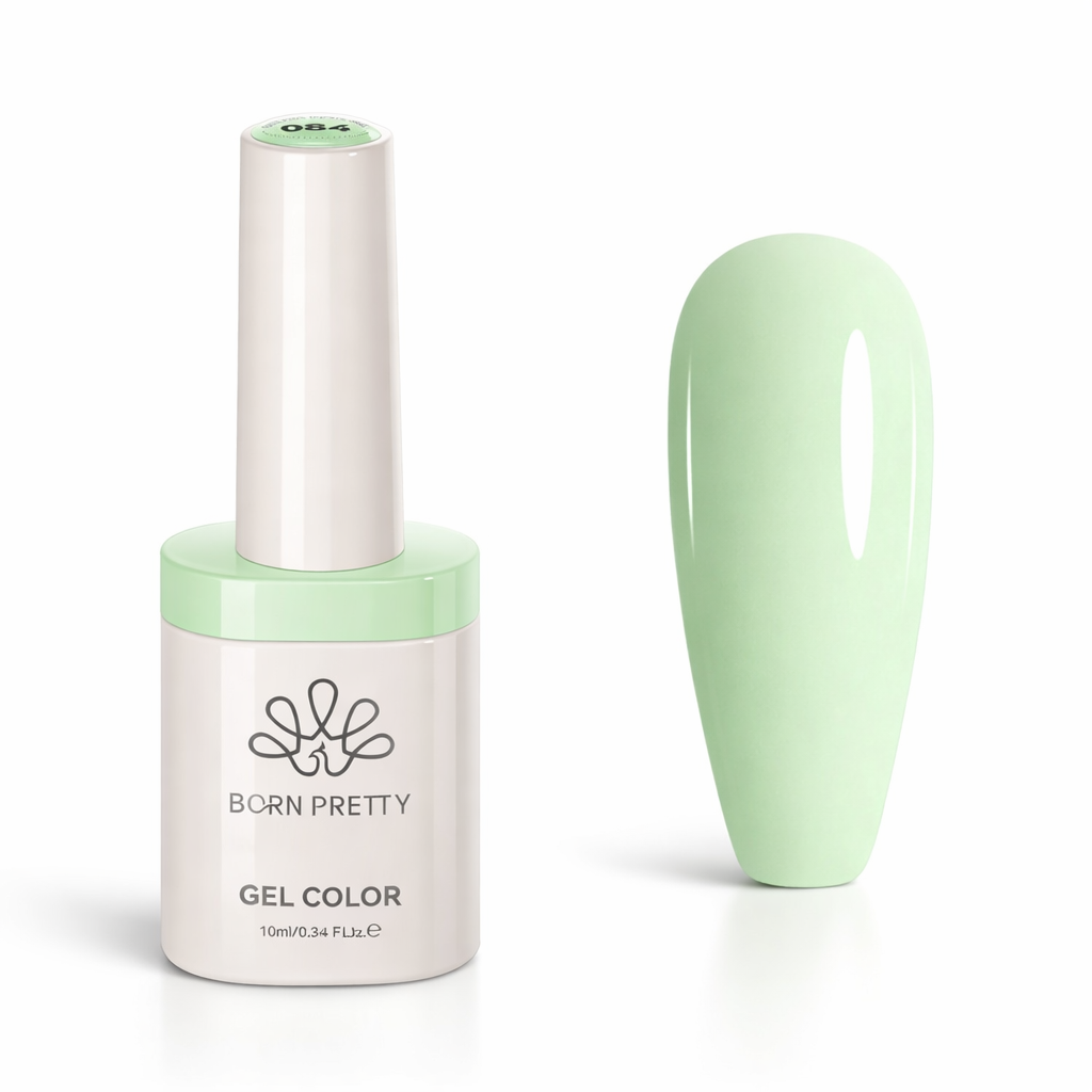 Vernis Semi-Permanent Vert Pastel 084 – Couleur Douce 10ml