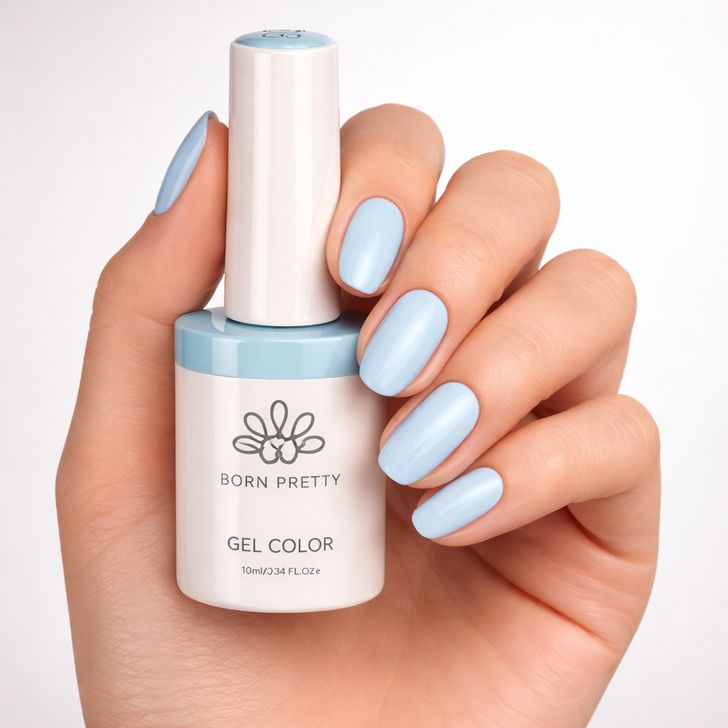 Vernis Semi-Permanent Bleu Pastel 081 – Couleur Douce 10ml