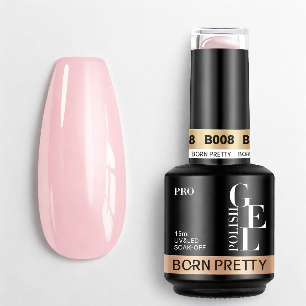 Gel Constructeur Nude pêche 15ml - Born Pretty – Auto-nivelant, couvrant & sans HEMA