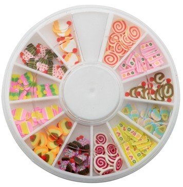 Carrousel de Décoration Fimo Cup Cakes pour Ongles