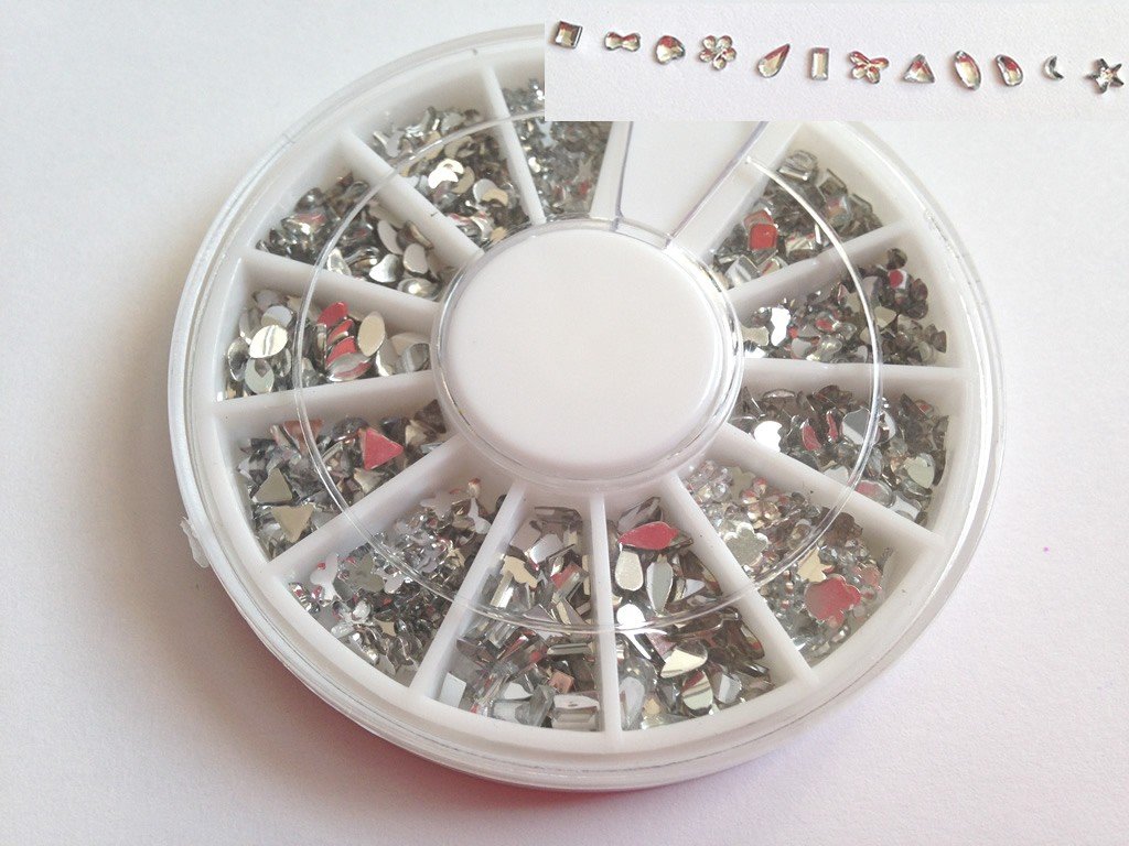 Carroussel Assortiment de Décorations Strass pour Ongles