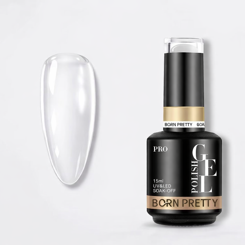 Gel Constructeur Transparent 15ml - Born Pretty – Auto-nivelant, longue tenue, sans HEMA