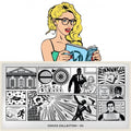 Plaque de Stamping Comics 4 - NailArtBoutique