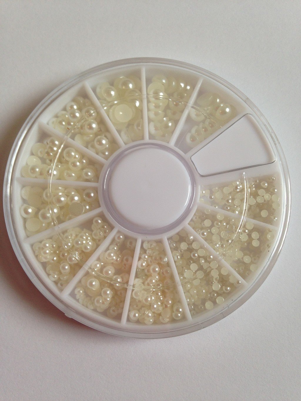 Demi Perles Blanc nacré pour Ongles
