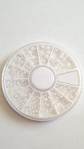 Demi-perles Blanches pour Ongles - NailArtBoutique