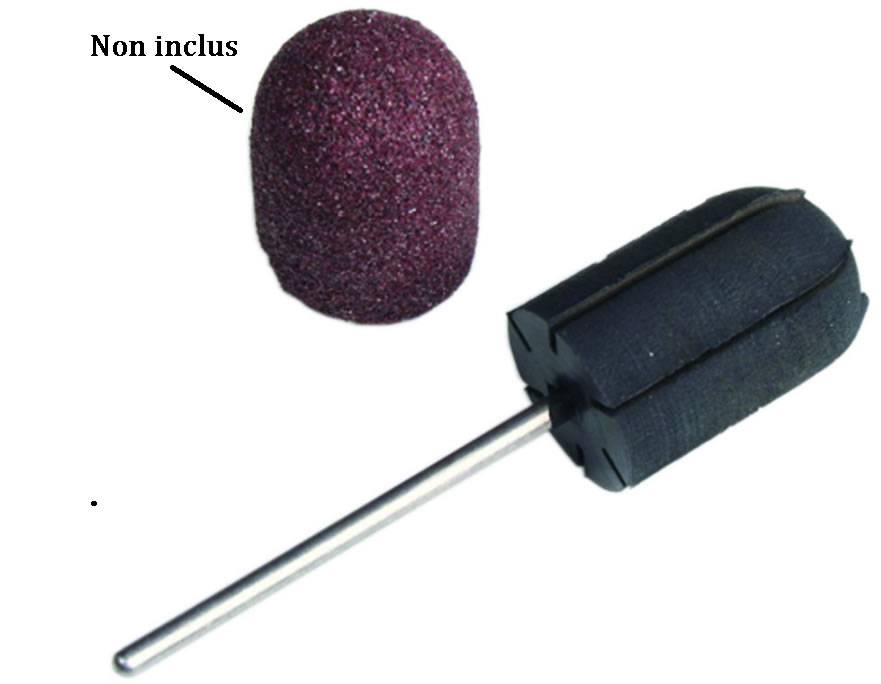 Embout en Caoutchouc Emerie pour Ponceuse à Ongles Electrique