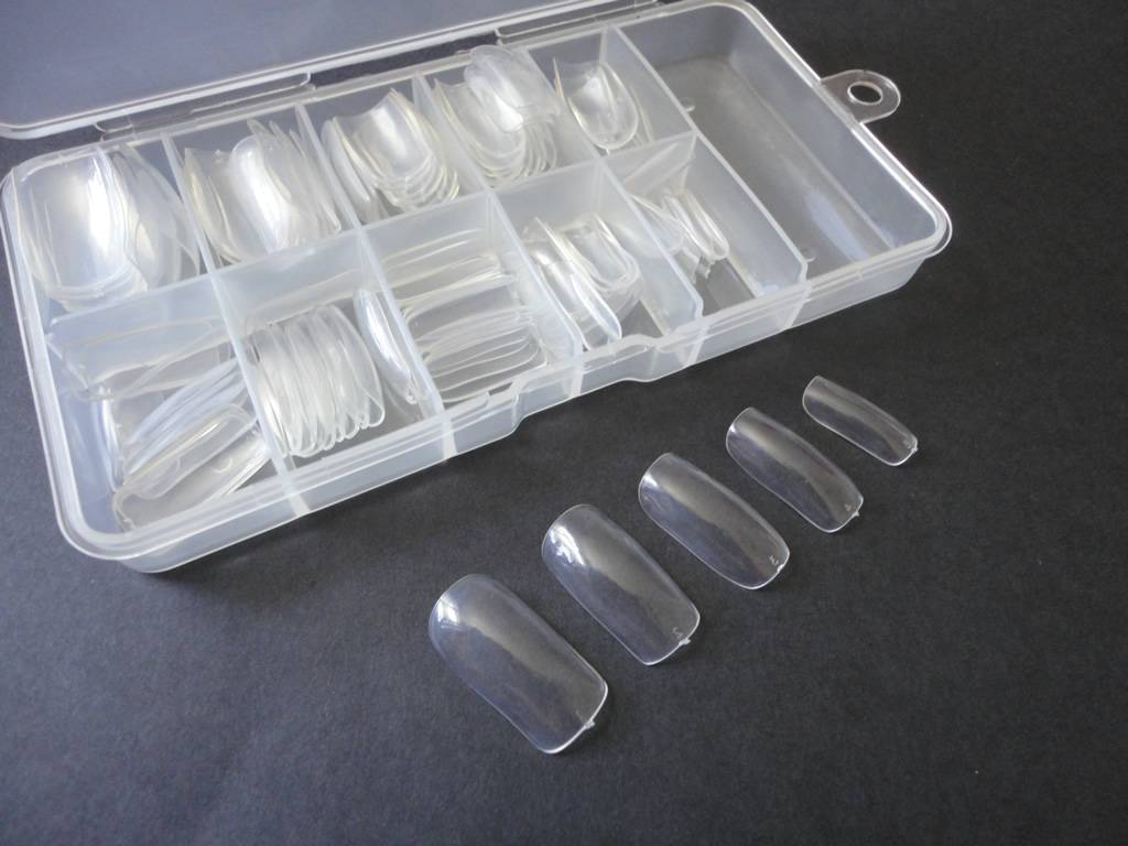 100 Faux Ongles Transparents