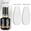 Gel Constructeur Blanc Lait 15ml - Born Pretty – Auto-nivelant, couvrance douce, sans HEMA - NailArtBoutique