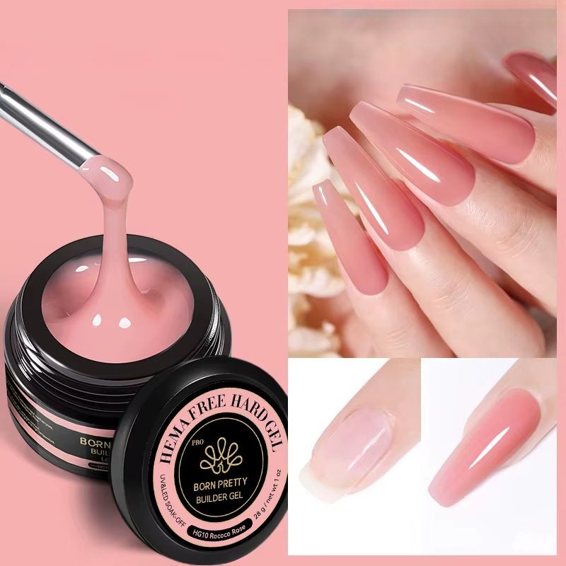 Gel de Construction Rose Doux 30ml – HEMA Free - NailArtBoutique