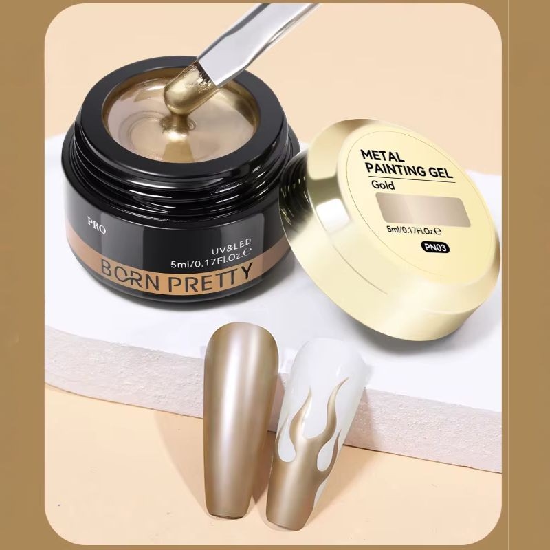 Gel Métallique Or 5ml – Born Pretty