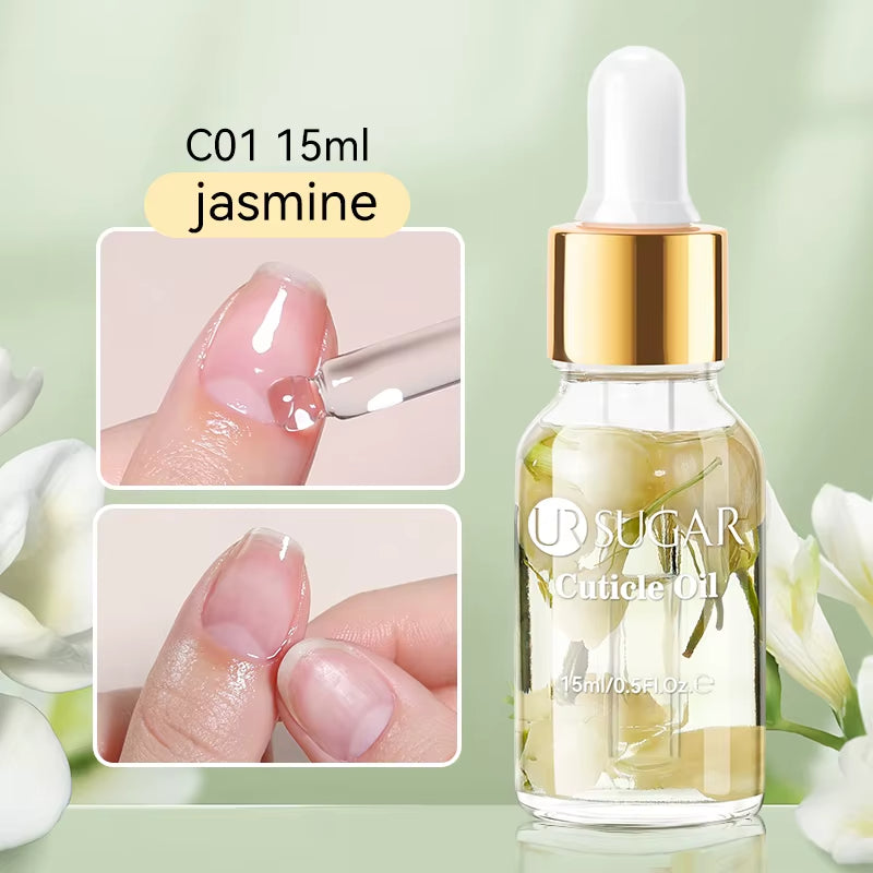 Huile à Cuticules Jasmin 15ml – Hydratante & Fortifiante Ongles – UR SUGAR
