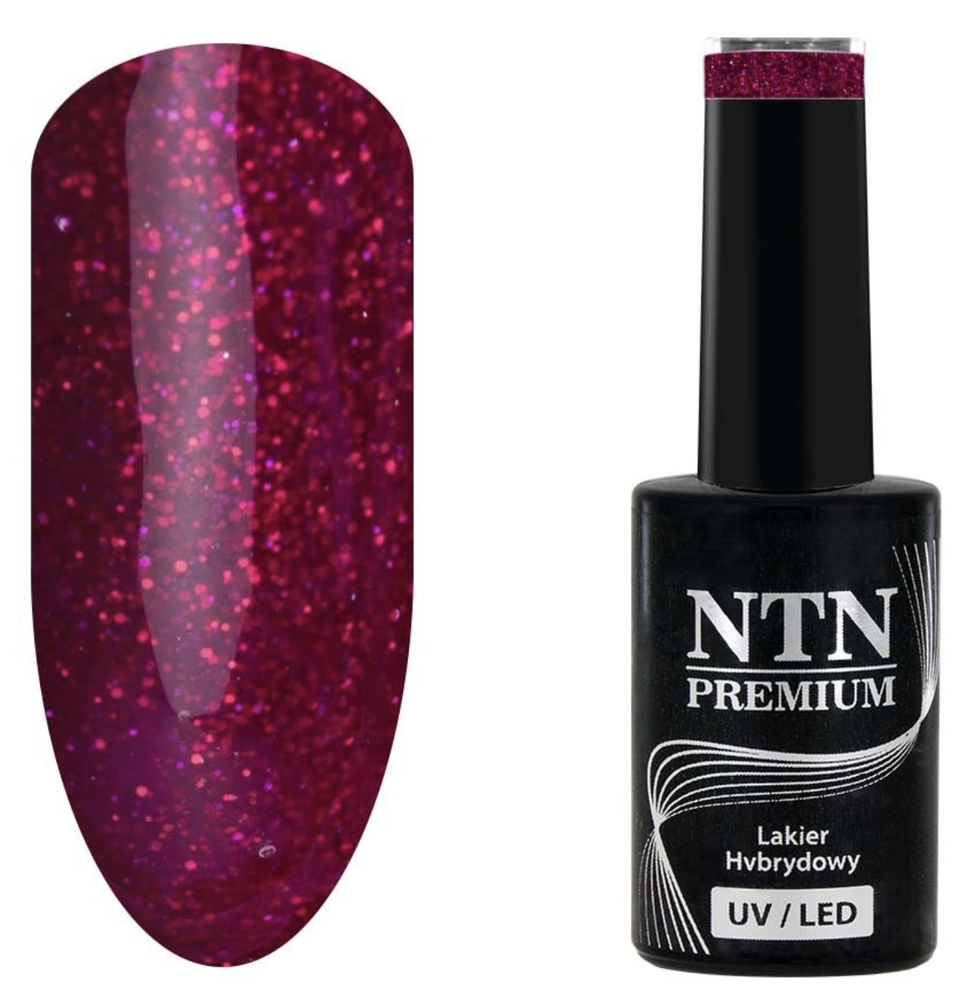 Vernis Semi Permanent Violet Pailleté - NTN premium 213