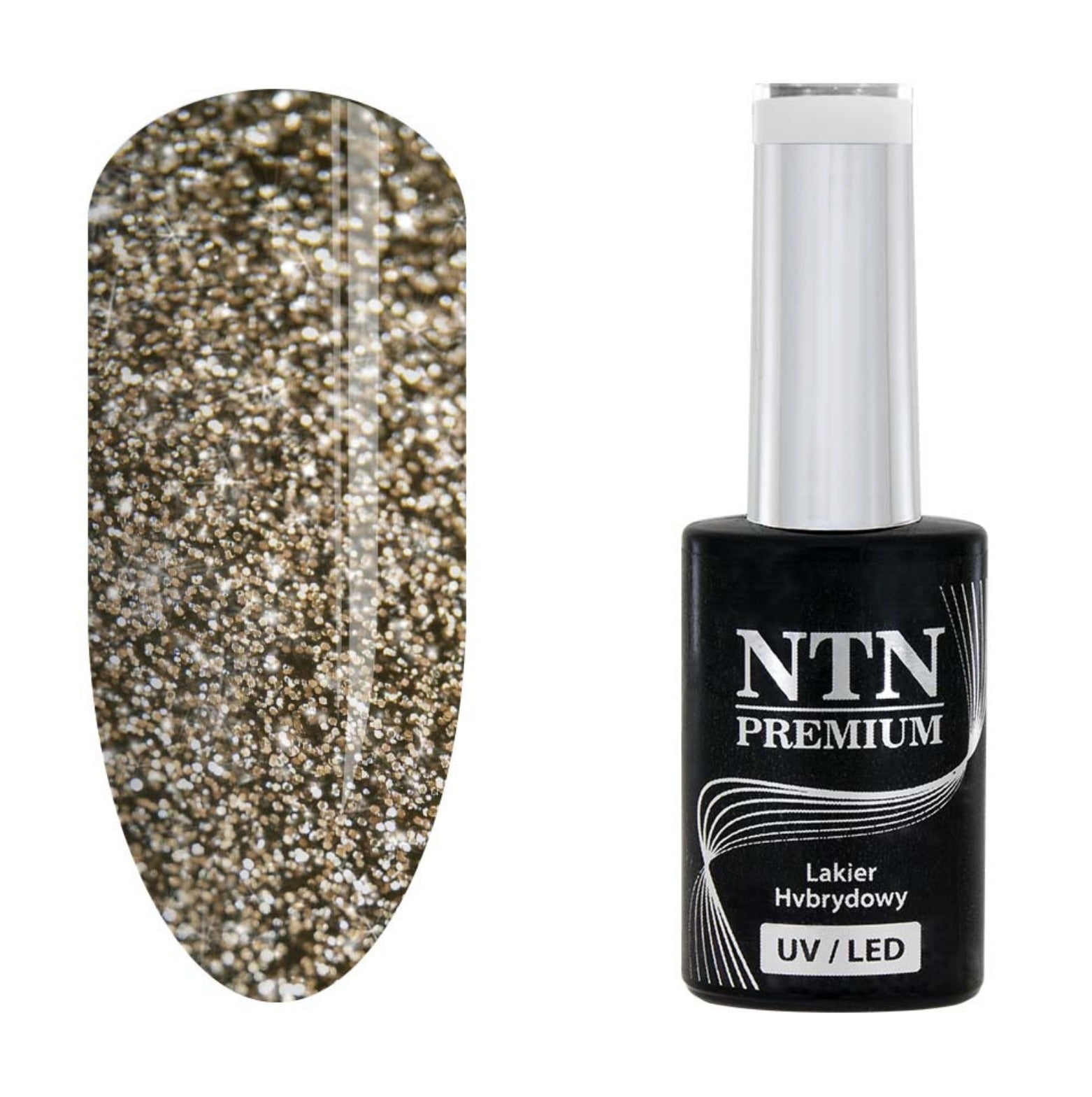 Vernis Semi Permanent Doré étoilé - NTN premium 241