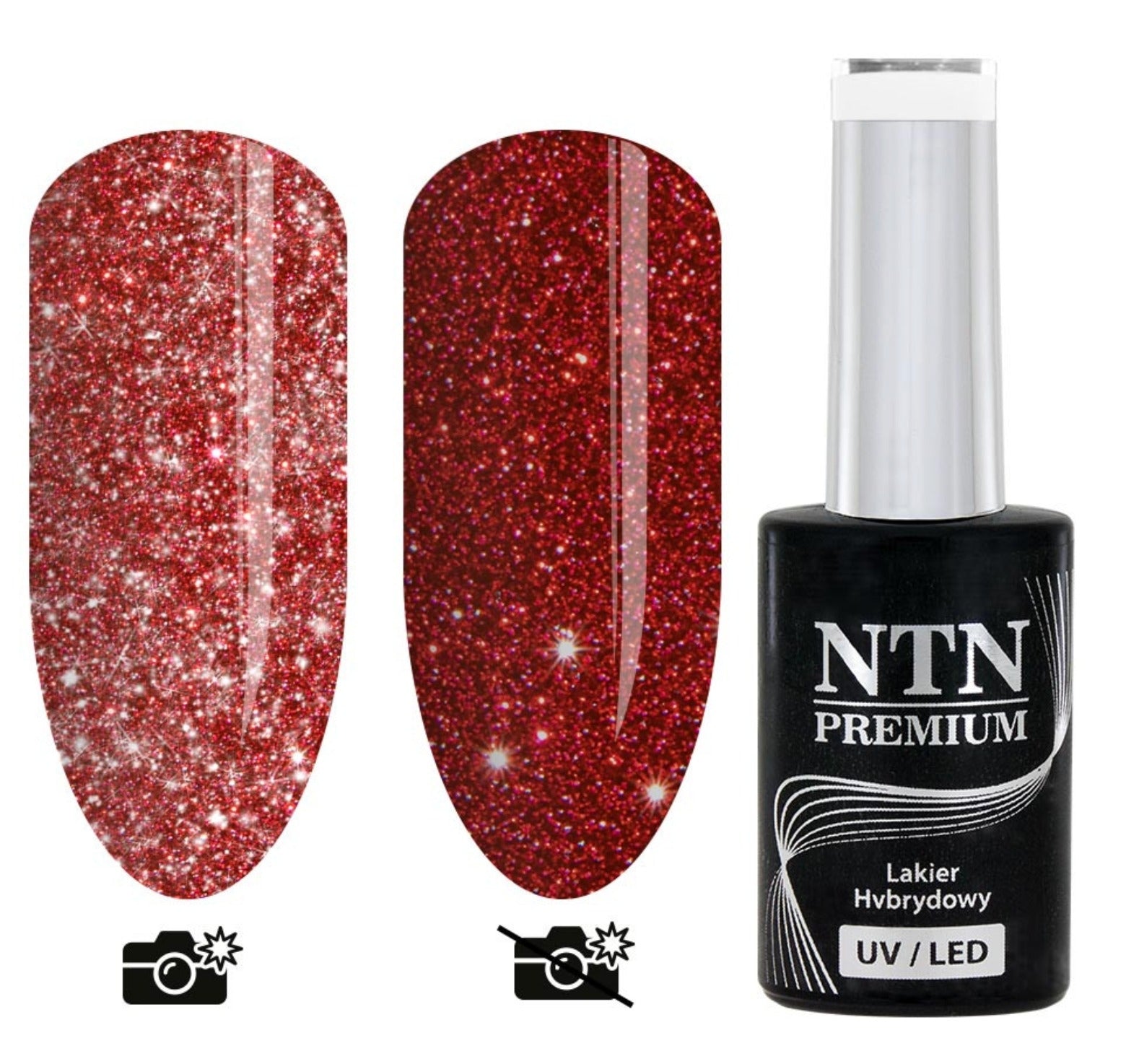 Vernis Semi Permanent Rouge étoilé - NTN premium 250