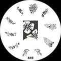 Plaque de Stamping A19 - NailArtBoutique