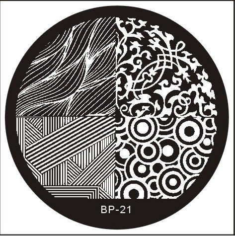 Plaque de Stamping BP 21 - NailArtBoutique