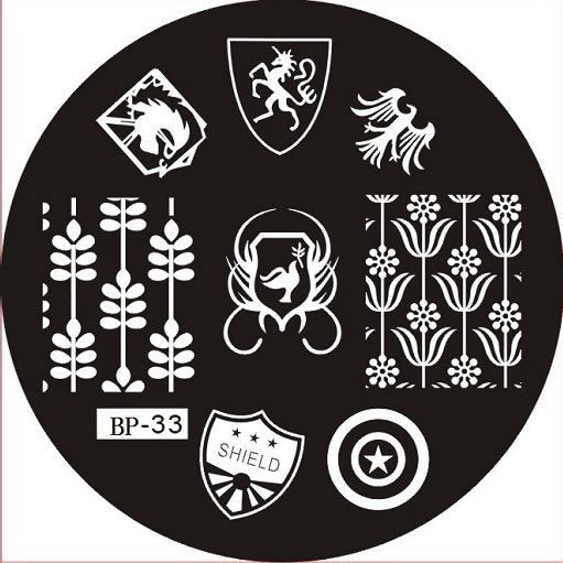 Plaque de Stamping BP 33 - NailArtBoutique