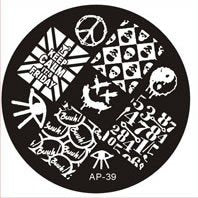 Plaque de Stamping BP39 - NailArtBoutique