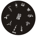 Plaque de Stamping H 42 - NailArtBoutique