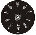 Plaque de Stamping H 43 - NailArtBoutique