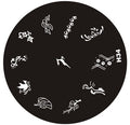 Plaque de Stamping H34 - NailArtBoutique