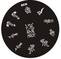 Plaque de Stamping H38 - NailArtBoutique