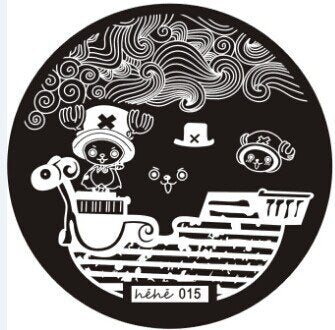 Plaque de Stamping Héhé 15 - NailArtBoutique