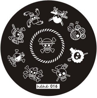 Plaque de Stamping Héhé 16 - NailArtBoutique