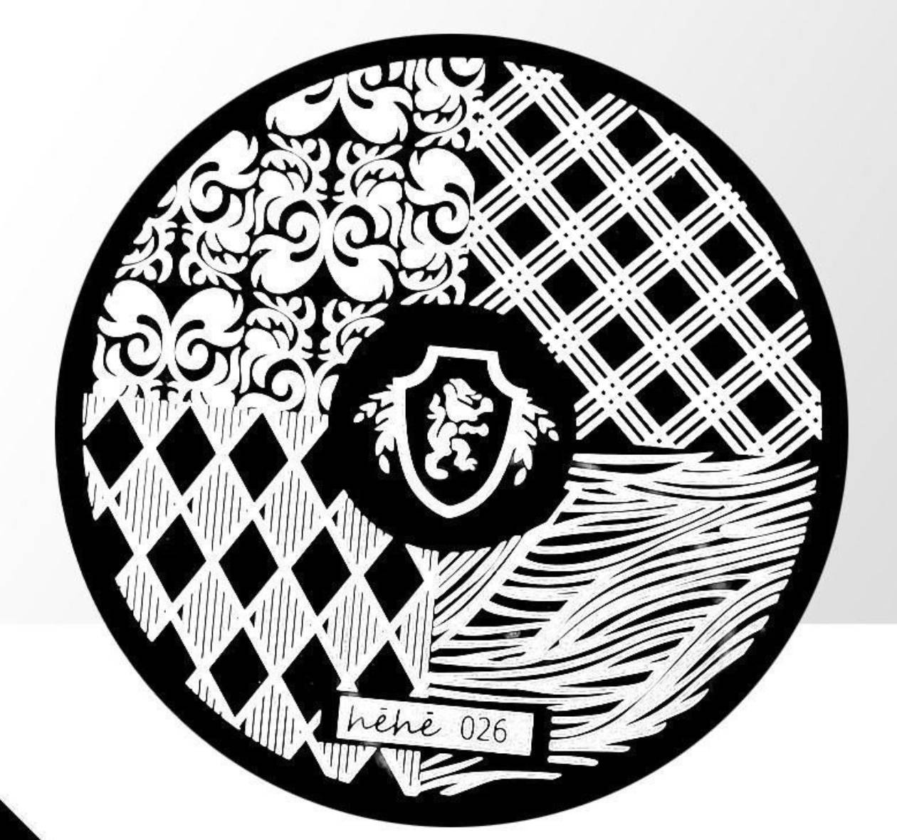 Plaque de Stamping Héhé 26 - NailArtBoutique