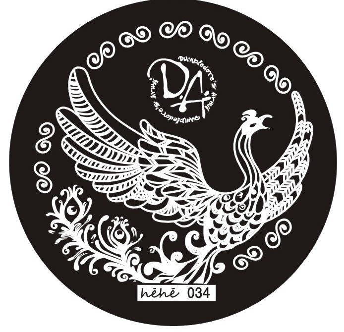 Plaque de Stamping Héhé 34 - NailArtBoutique