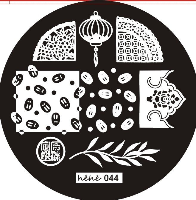Plaque de Stamping Héhé 44 - NailArtBoutique