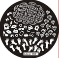 Plaque de Stamping Héhé 59 - NailArtBoutique