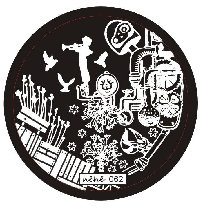 Plaque de Stamping Héhé 62 - NailArtBoutique