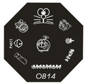 Plaque de Stamping OB 14 - NailArtBoutique