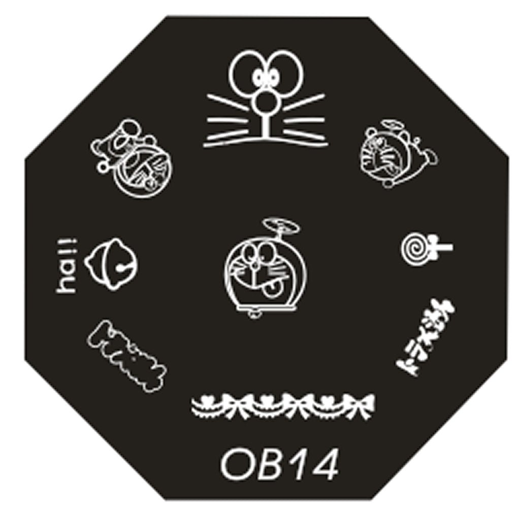 Plaque de Stamping OB 14 - NailArtBoutique