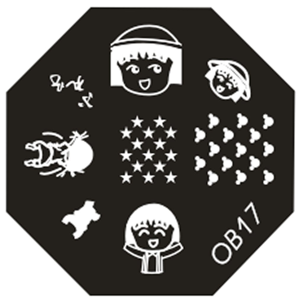 Plaque de Stamping OB 17 - NailArtBoutique
