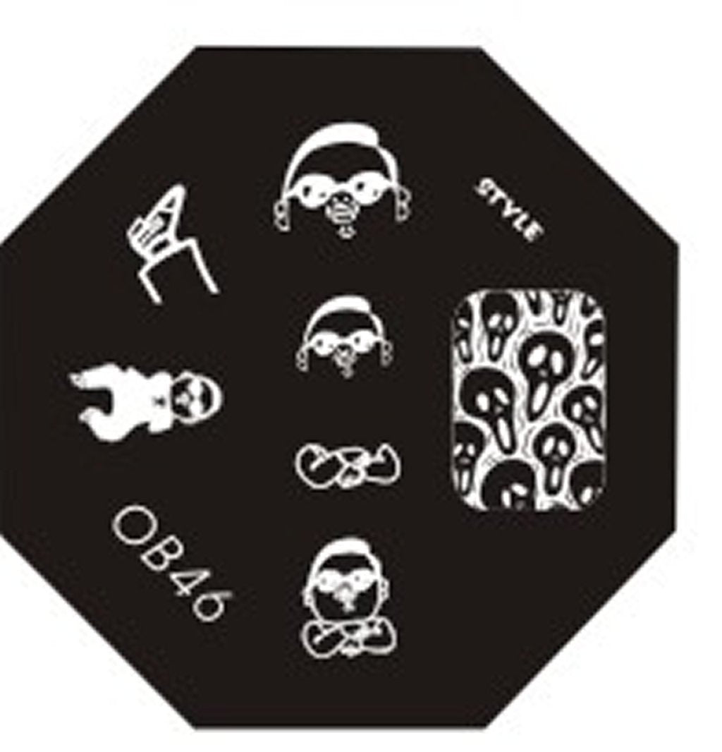 Plaque de Stamping OB 46 - NailArtBoutique
