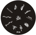 Plaque de Stamping P10 - NailArtBoutique