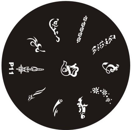 Plaque de Stamping P11 - NailArtBoutique