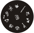 Plaque de Stamping P19 - NailArtBoutique