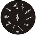 Plaque de Stamping P26 - NailArtBoutique