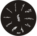Plaque de Stamping P27 - NailArtBoutique