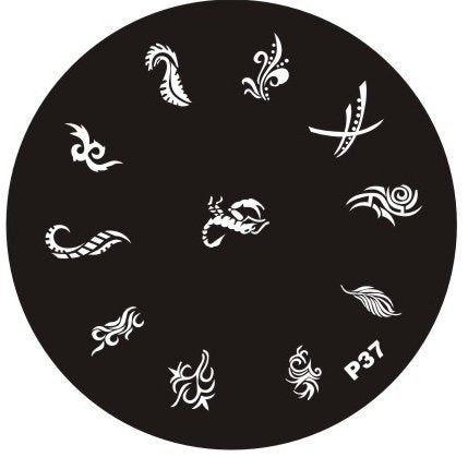 Plaque de Stamping P37 - NailArtBoutique