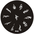 Plaque de Stamping P42 - NailArtBoutique