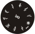 Plaque de Stamping P47 - NailArtBoutique