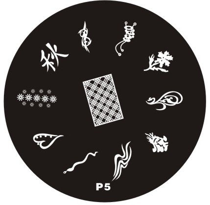 Plaque de Stamping P5 - NailArtBoutique