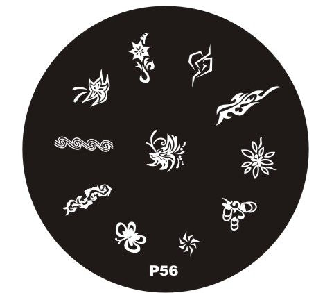 Plaque de Stamping P56 - NailArtBoutique