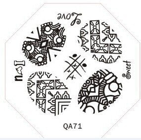 Plaque de Stamping QA 71 - NailArtBoutique